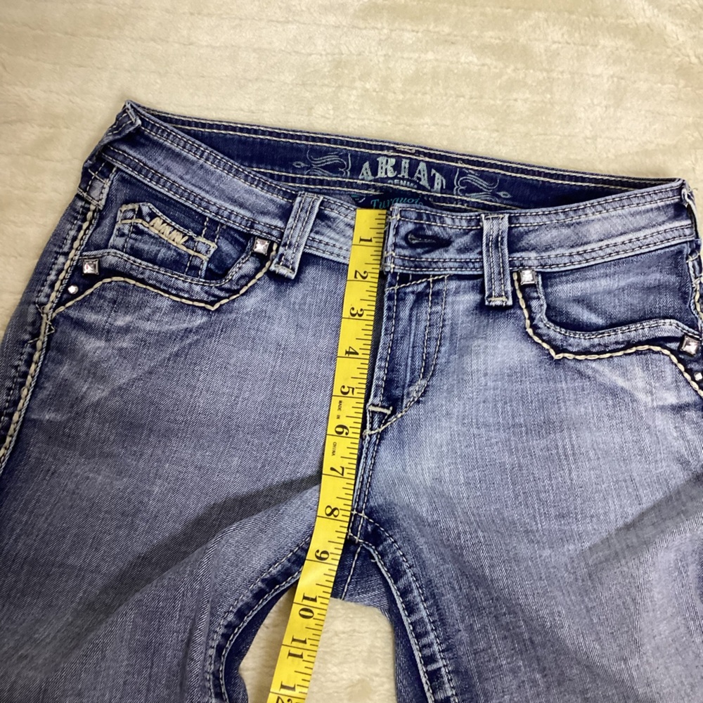 ARIAT TORQUOISE WOMENS BOOT CUT JEANS - Picture 7 of 16